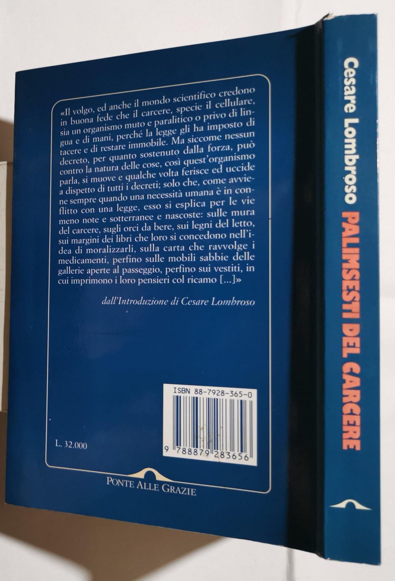 Palinsesti del carcere - Storie, messaggi, iscrizioni, graffiti del detenuti delle carceri alla fine dell'Ottocento