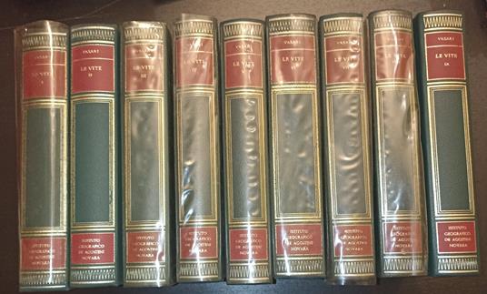 Le vite dè più eccellenti pittori scultori e architettori - 9 voll - Giorgio Vasari - copertina