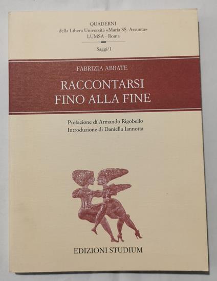 Raccontarsi fino alla fine - copertina