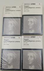 Saggio sull'intelligenza umana- 4 voll