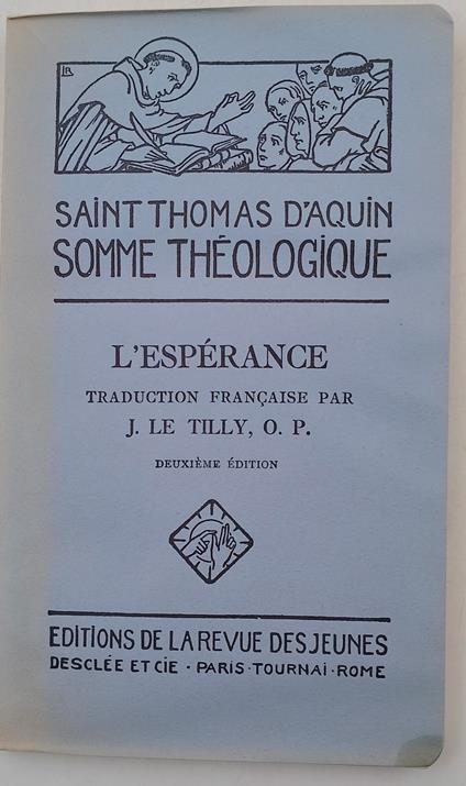 Somme Theologique-L'Esperance - copertina