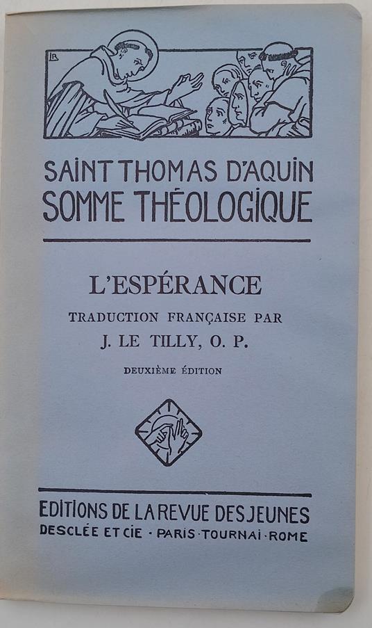 Somme Theologique-L'Esperance - copertina