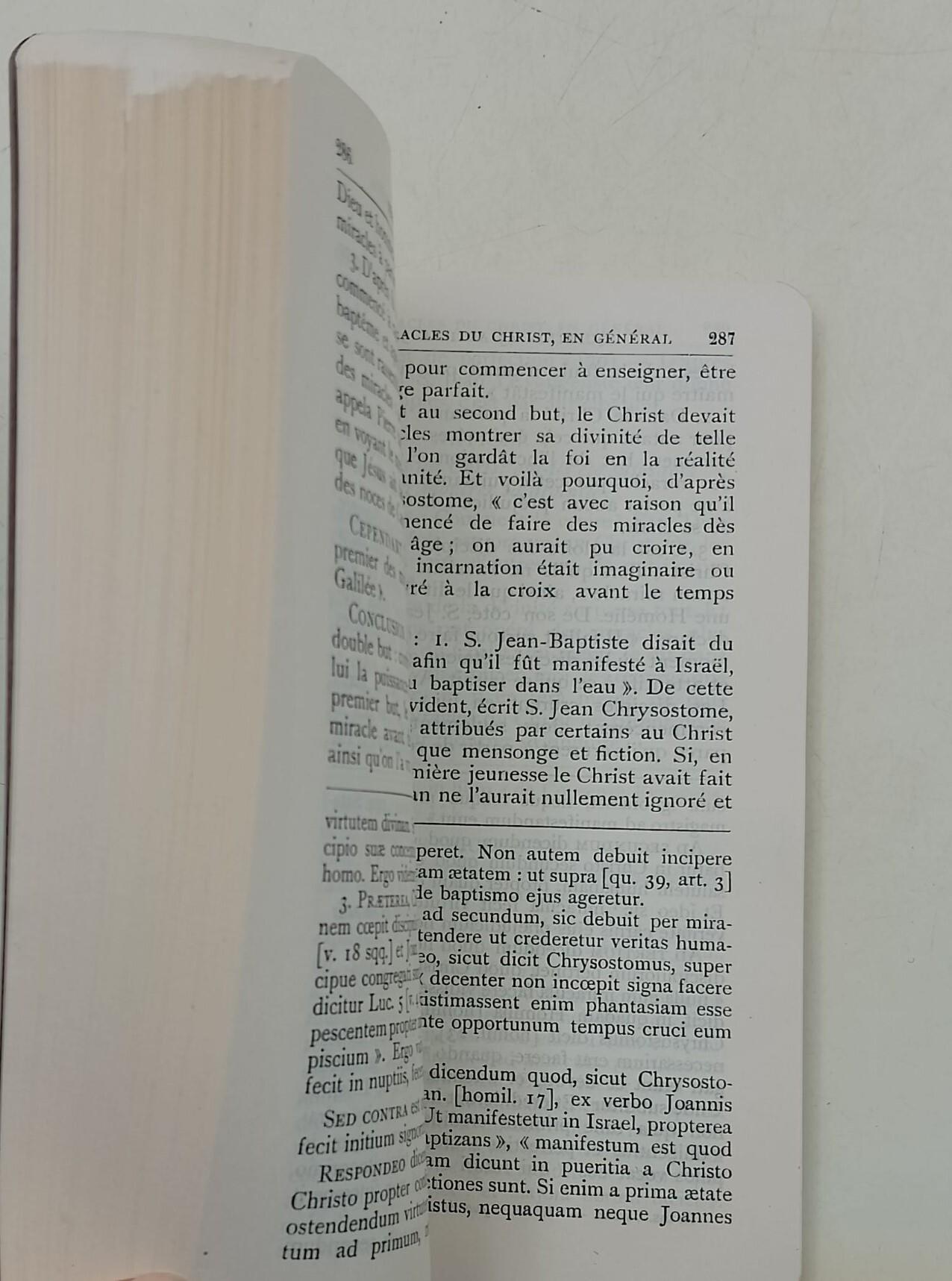 Somme Theologique- Vie de Jesus- 4 tome