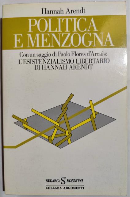 Politica e menzogna - copertina