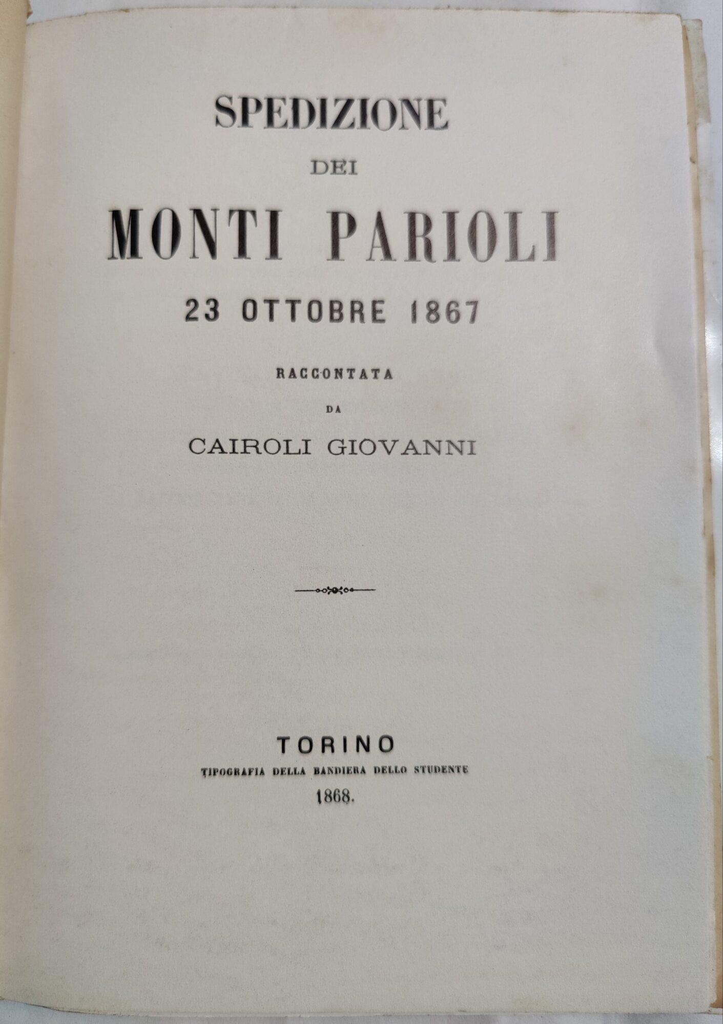Spedizione dei Monti Parioli - 23 Ottobre 1867
