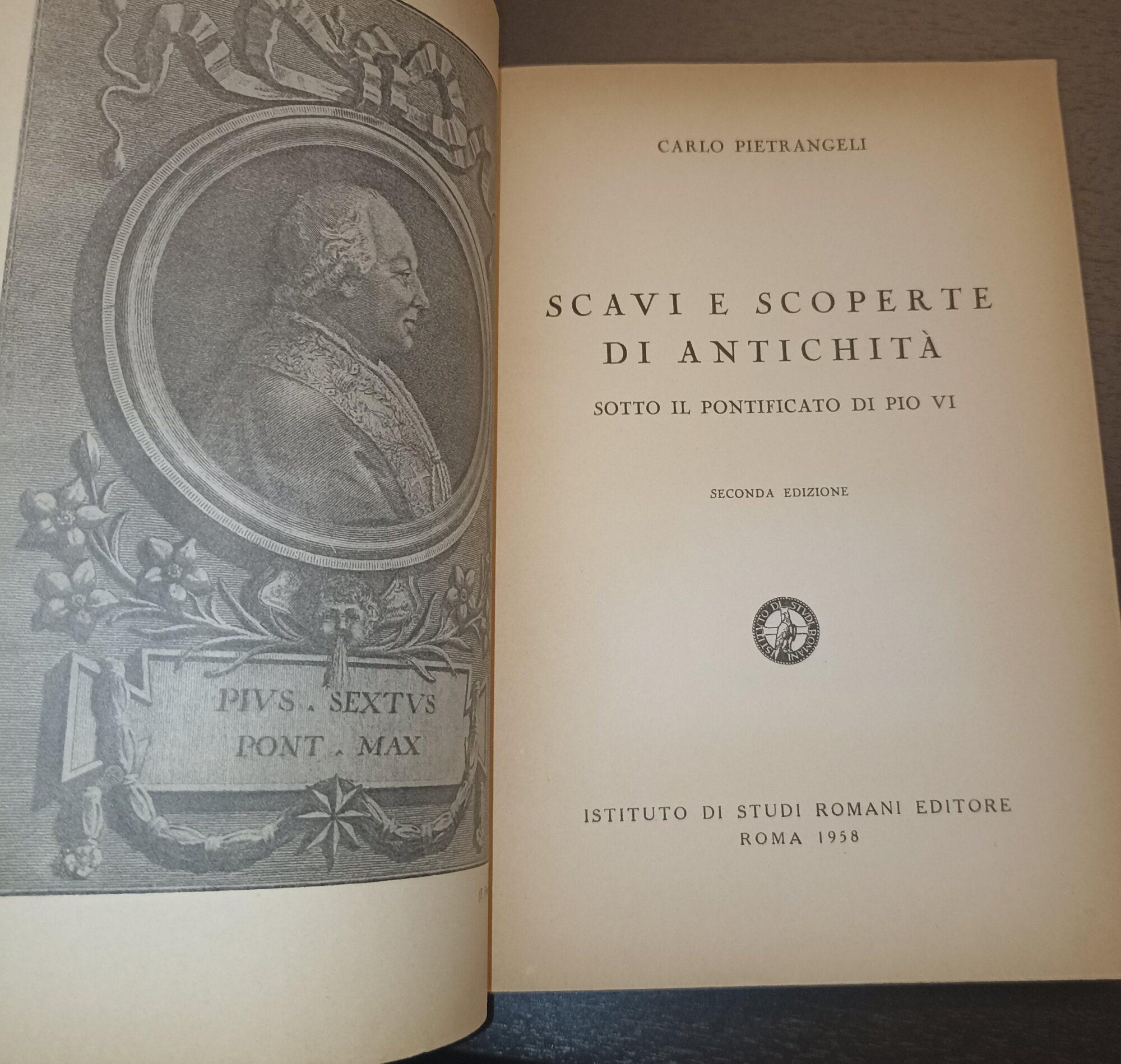 Scavi e scoperte di antichità sotto il pontificato di Pio VI