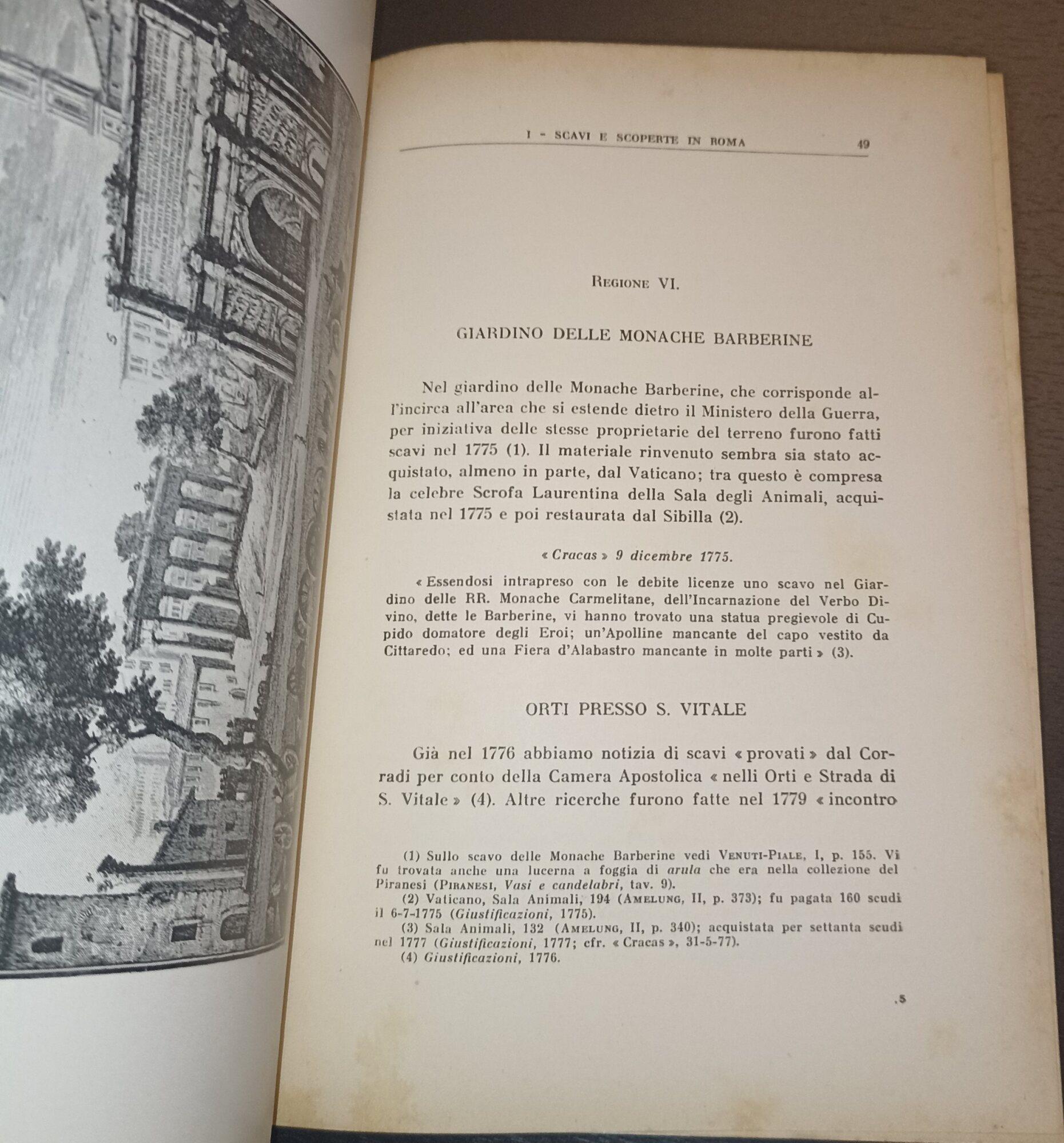 Scavi e scoperte di antichità sotto il pontificato di Pio VI