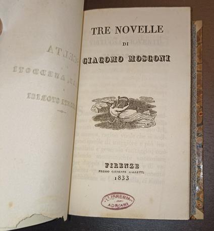 Tre novelle - copertina