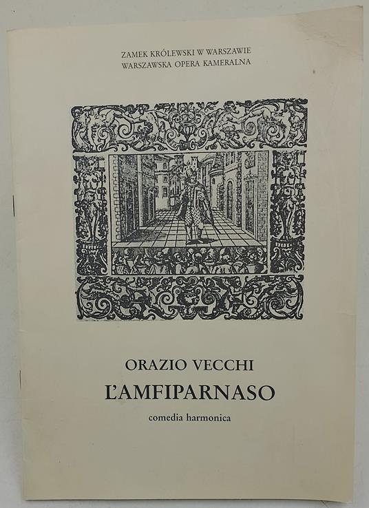 L' Amfiparnaso- comedia harmonica - Orazio Vecchi - copertina