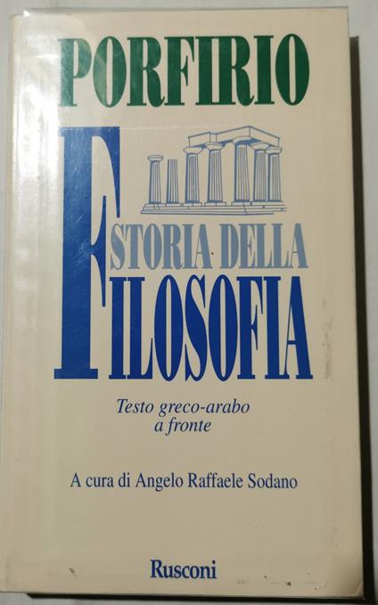 Storia della Filosofia ( frammenti ) - Porfirio - copertina