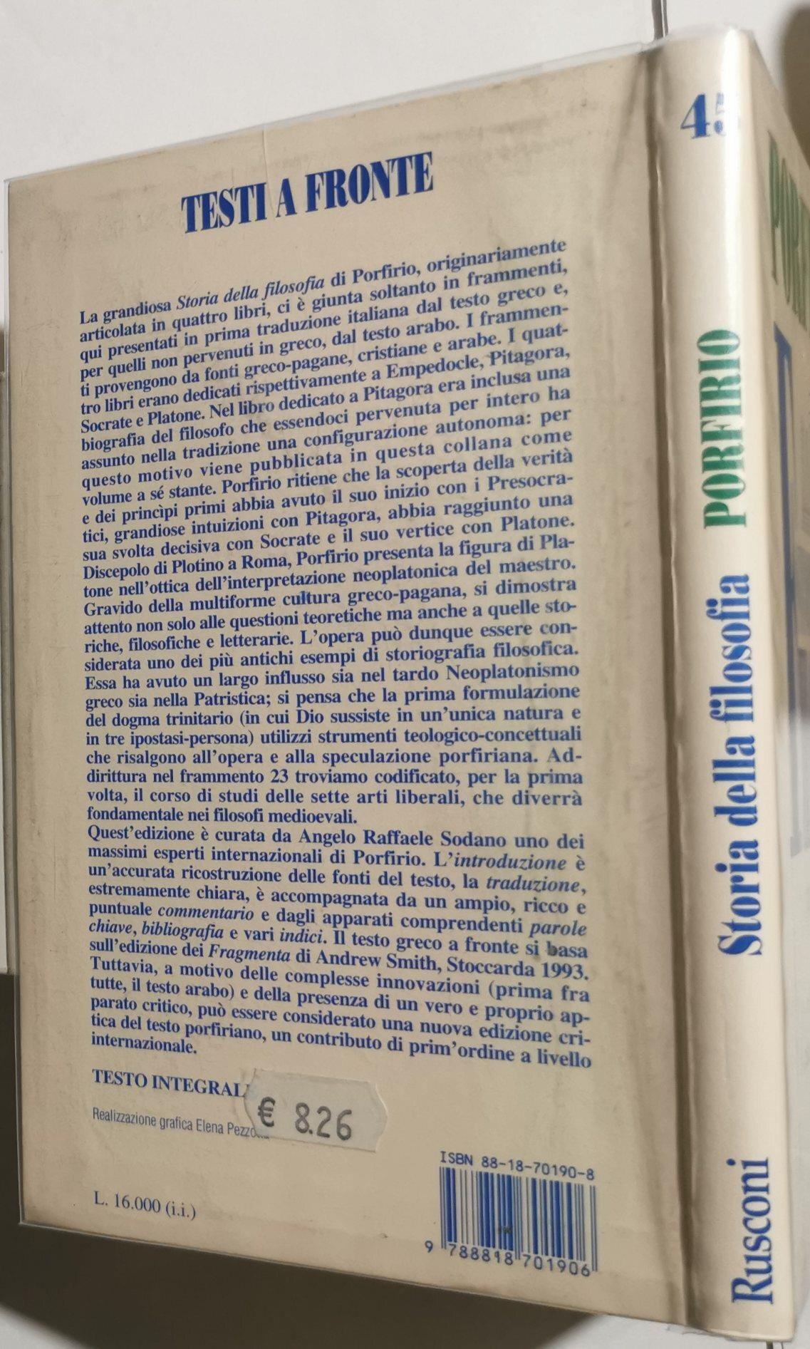 Storia della Filosofia ( frammenti )