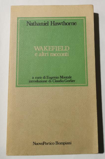 Wakefield e altri racconti - Nathaniel Hawthorne - copertina