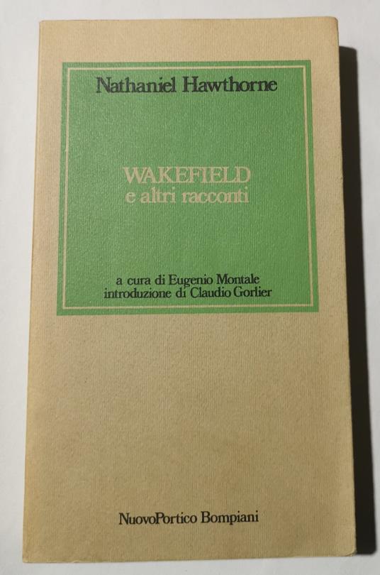 Wakefield e altri racconti - Nathaniel Hawthorne - copertina