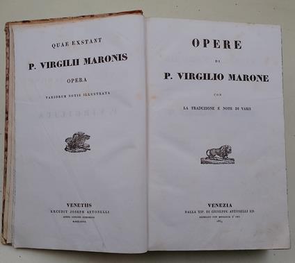 Opere- con la traduzione e note di varii - copertina