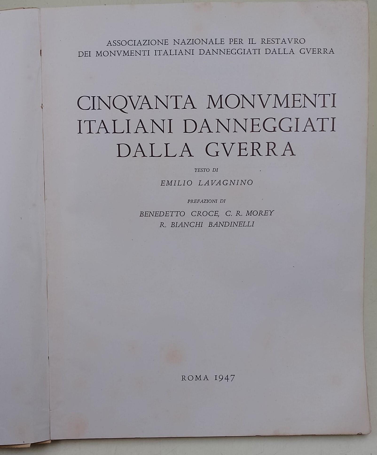Cinquanta monumenti italiani danneggiati dalla guerra