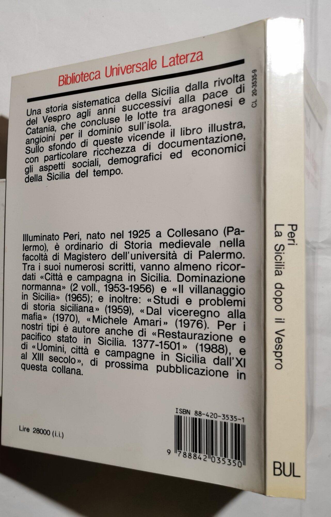 La Sicilia dopo il Vespro- Uomini, città e campagne 1282/ 1376