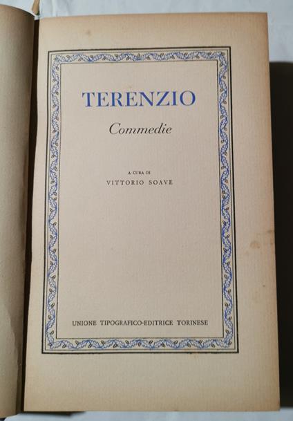 Commedie - P. Afro Terenzio - copertina
