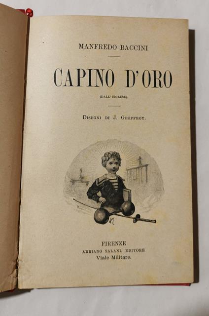 Capino d'oro - Manfredo Baccini - copertina