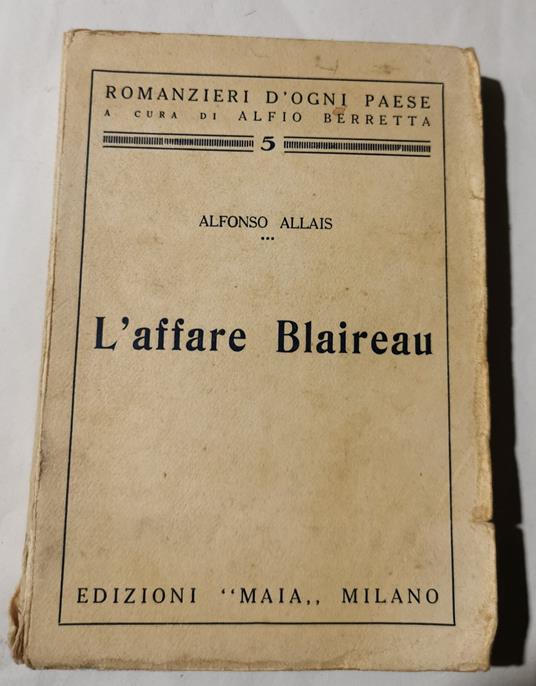 L' affare Blaireau - Alphonse Allais - copertina