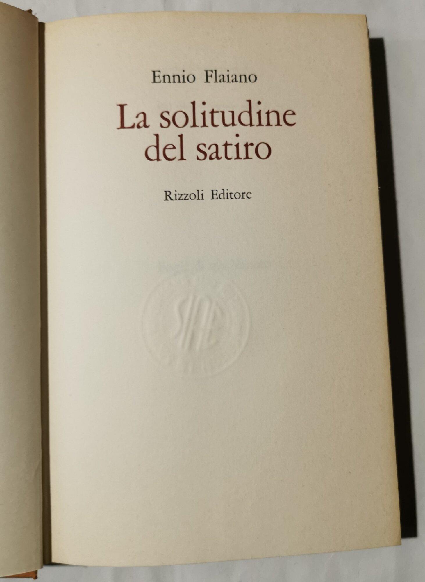 La solitudine del satiro