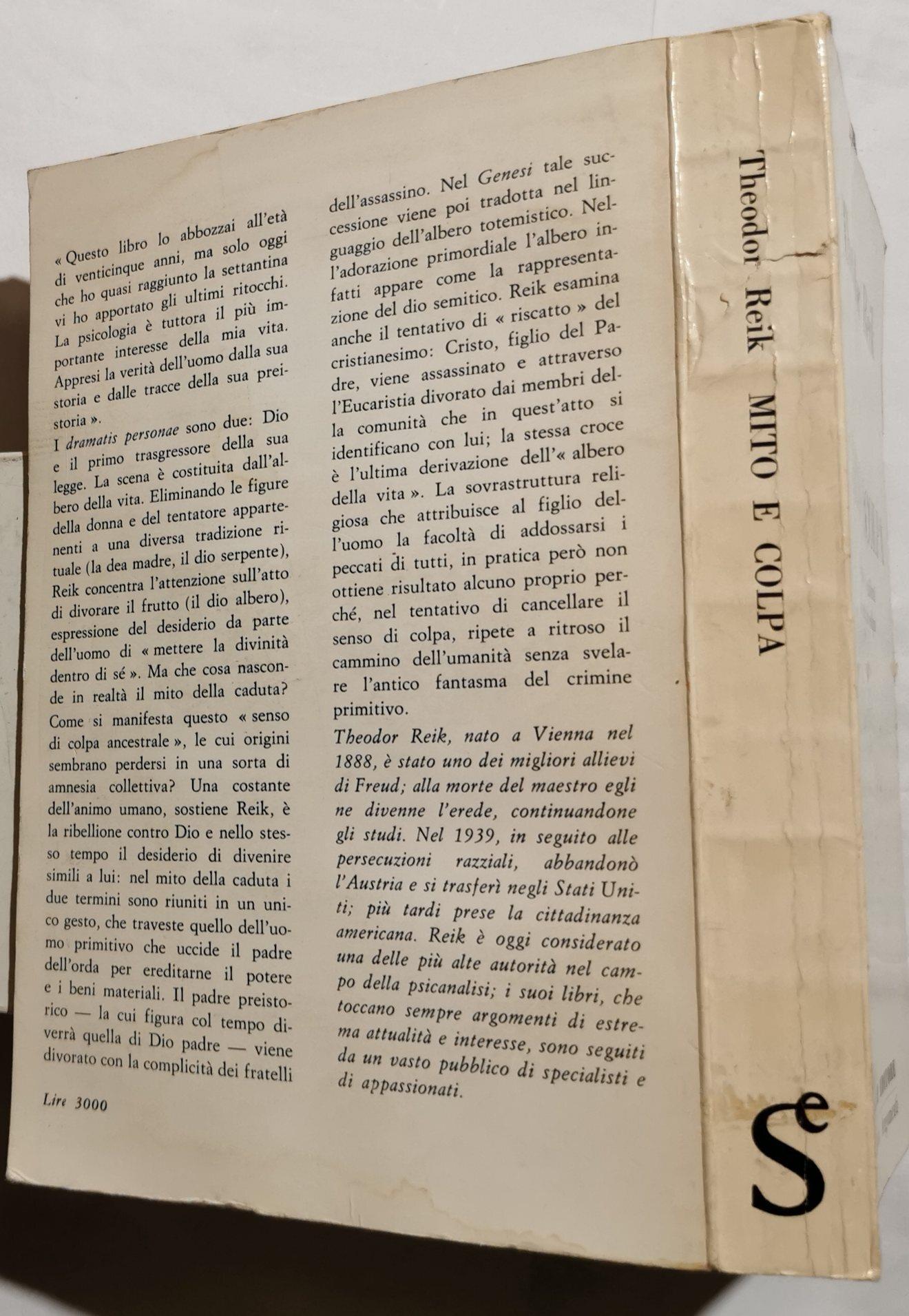 Mito e colpa - Origine e significati del senso di colpa