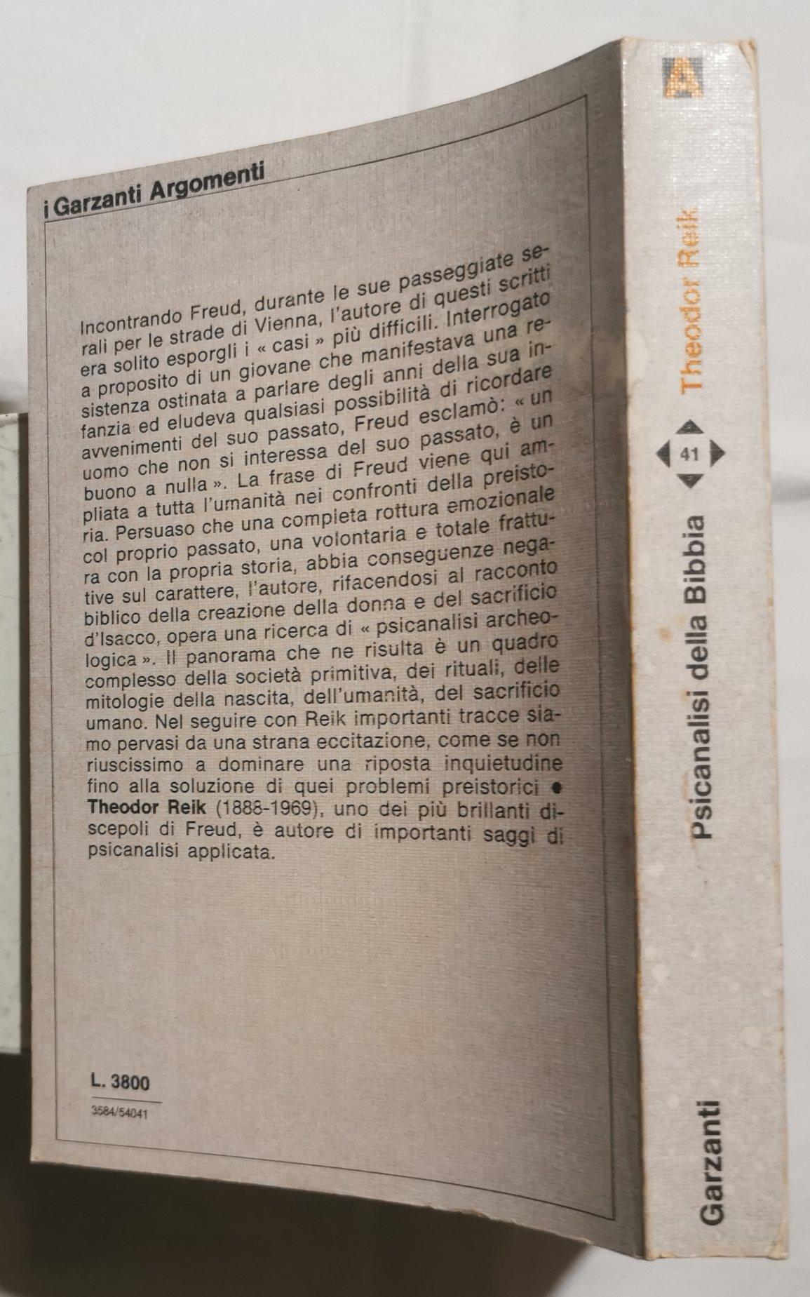 Psicanalisi della bibbia