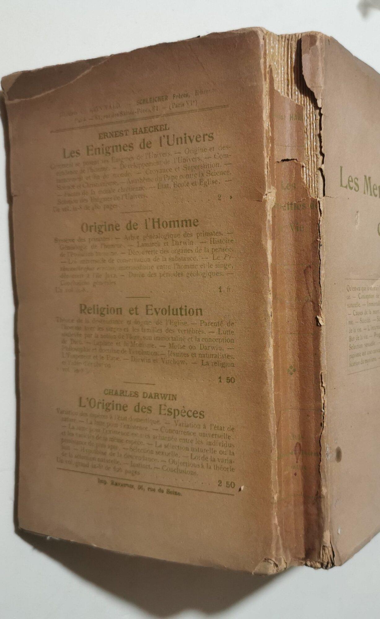 Les merveilles de la vie - Etude de philosophie biologique