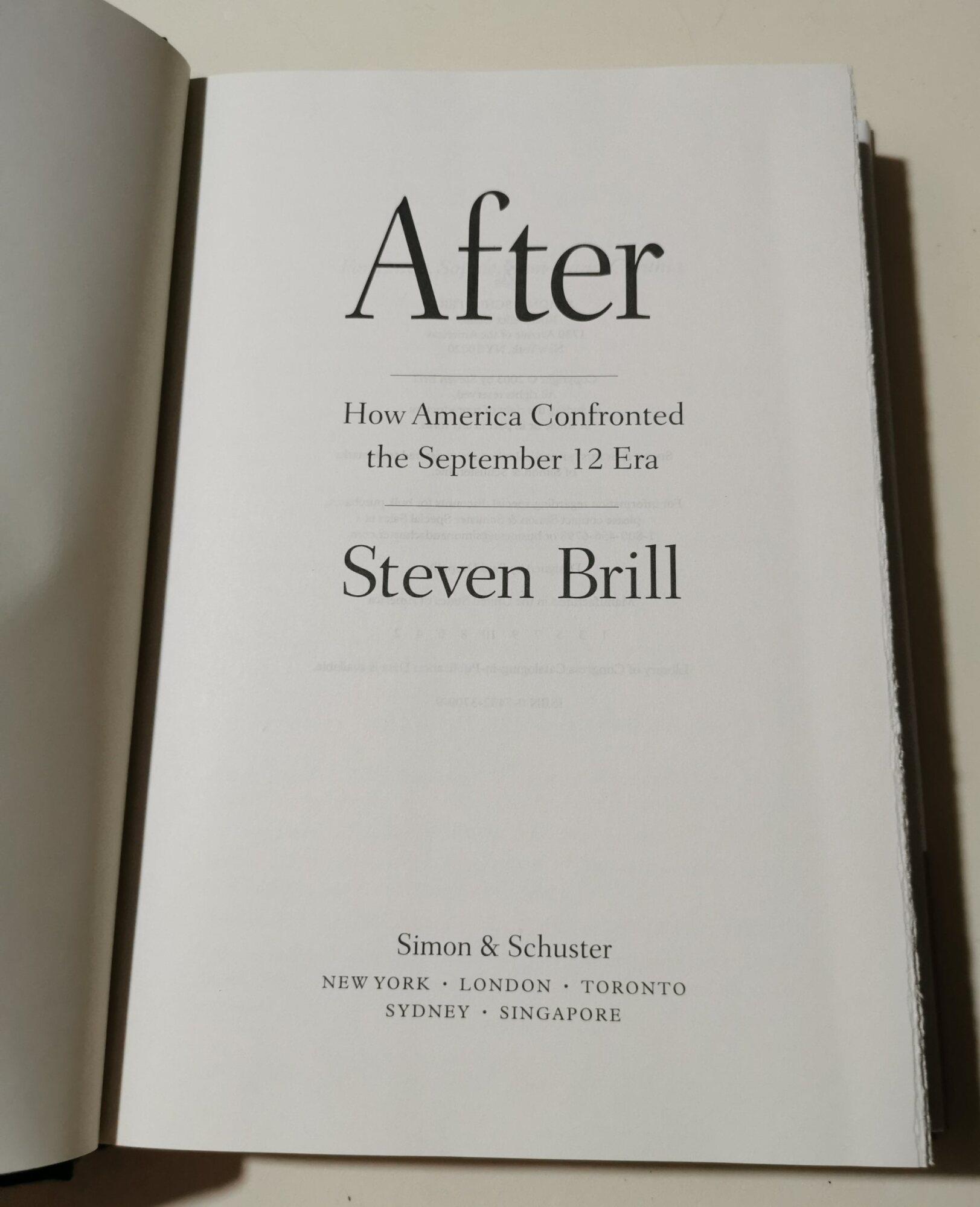 After: How America Confronted the September 12 Era