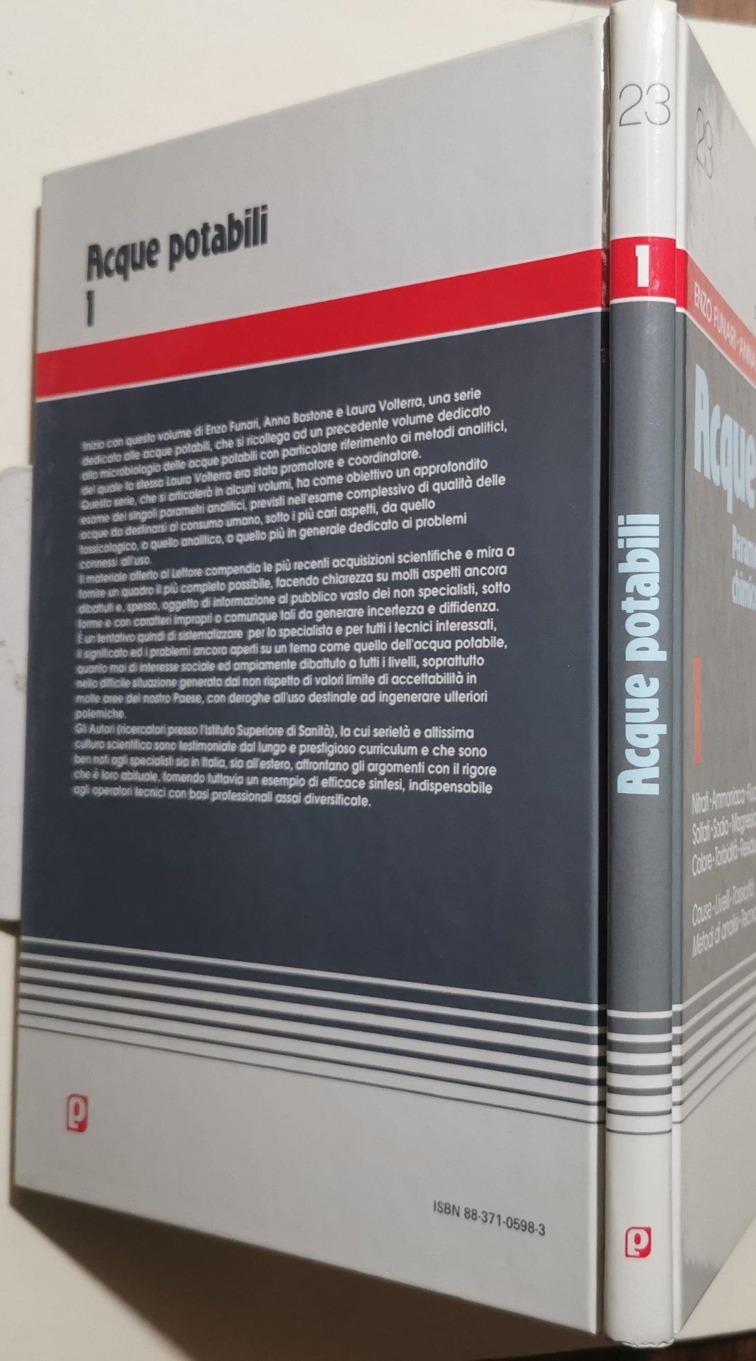 Acque potabili. Parametri chimici, chimico-fisici e indesiderabili (Vol. 1)