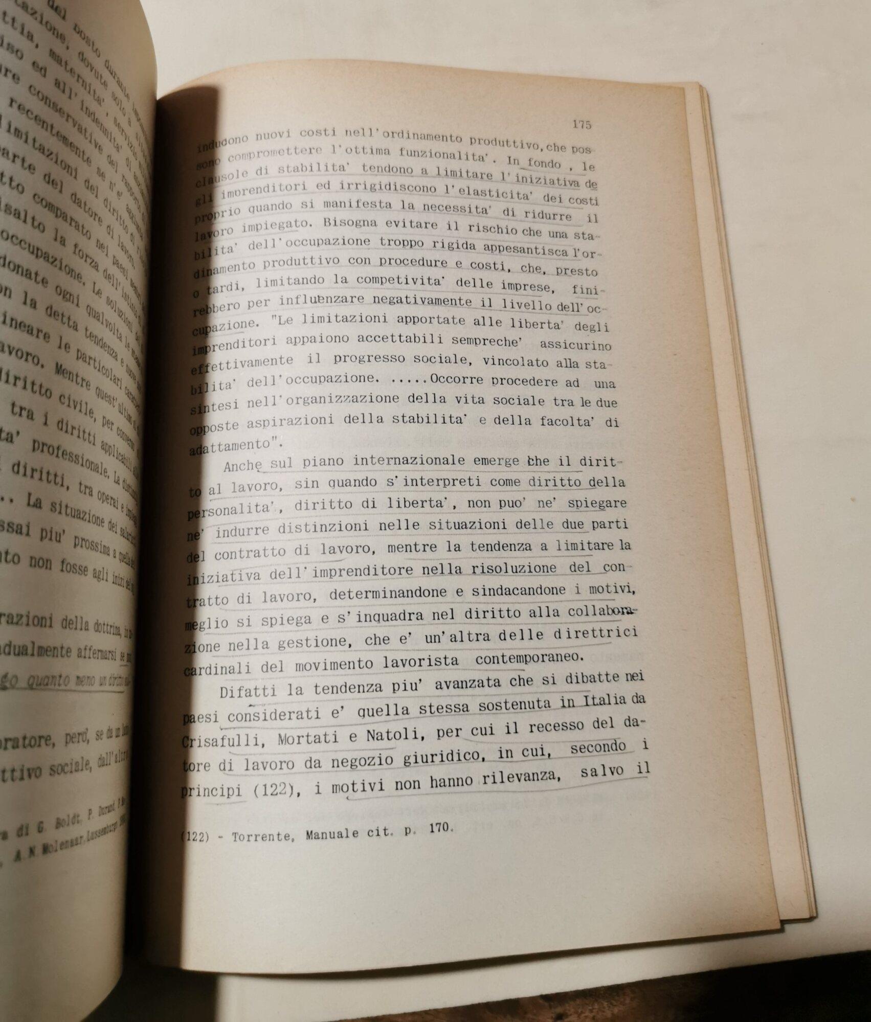 Lezioni di diritto del lavoro secondo la Costituzione