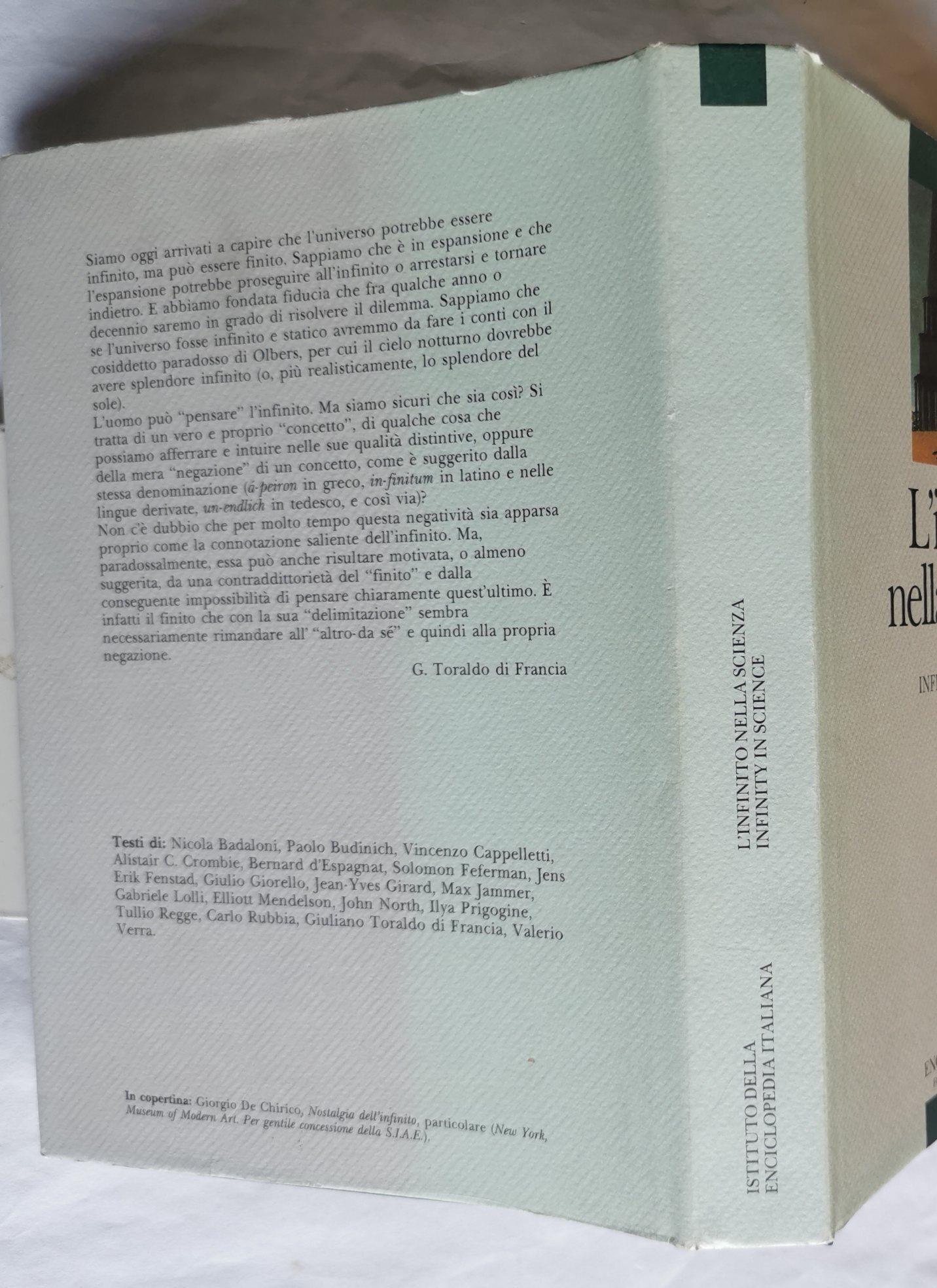 L' infinito nella scienza