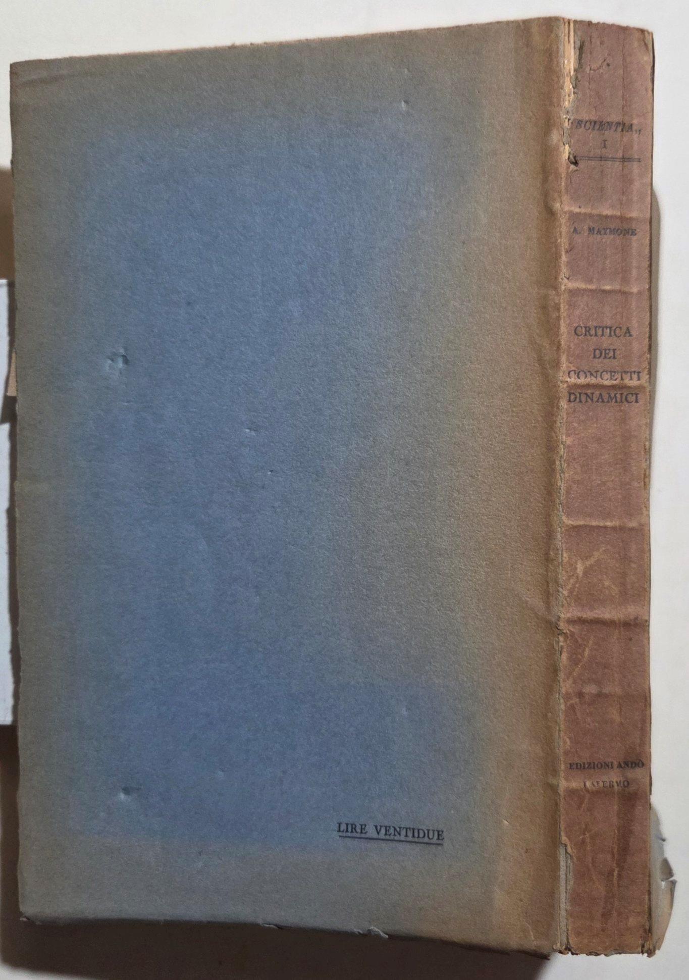 Critica dei concetti dinamici