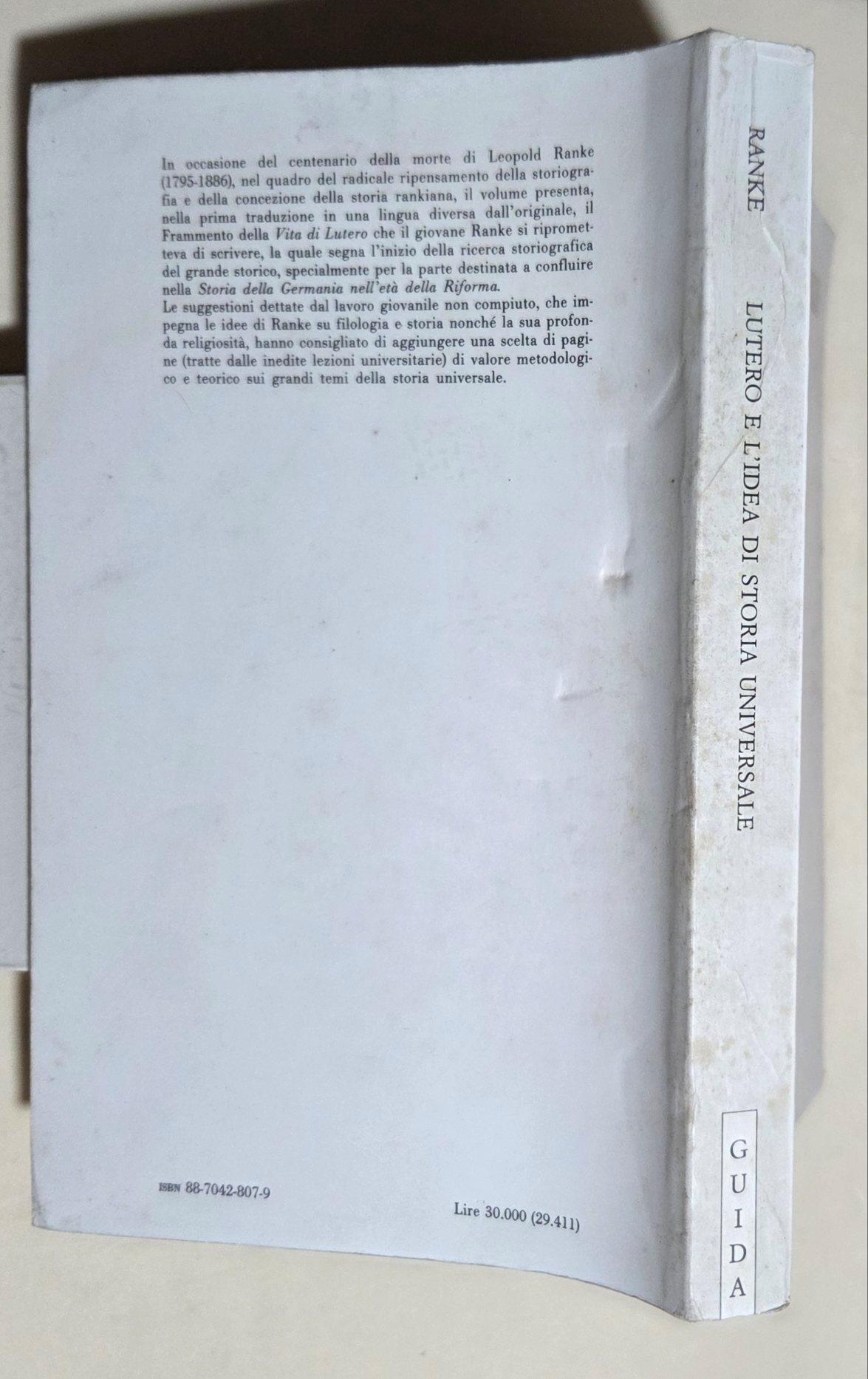 Lutero e l'idea di storia universale