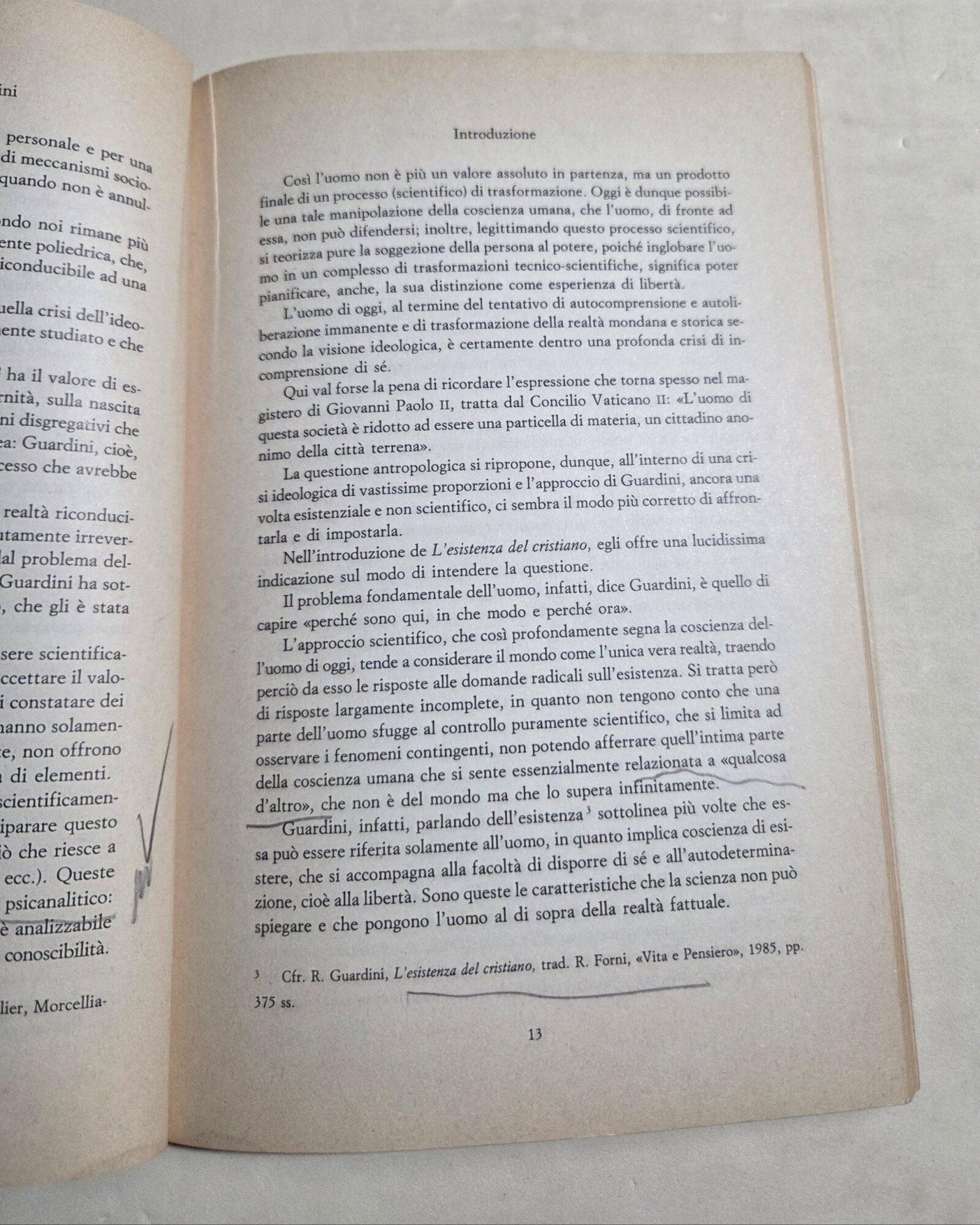 L' antropologia di Romano Guardini