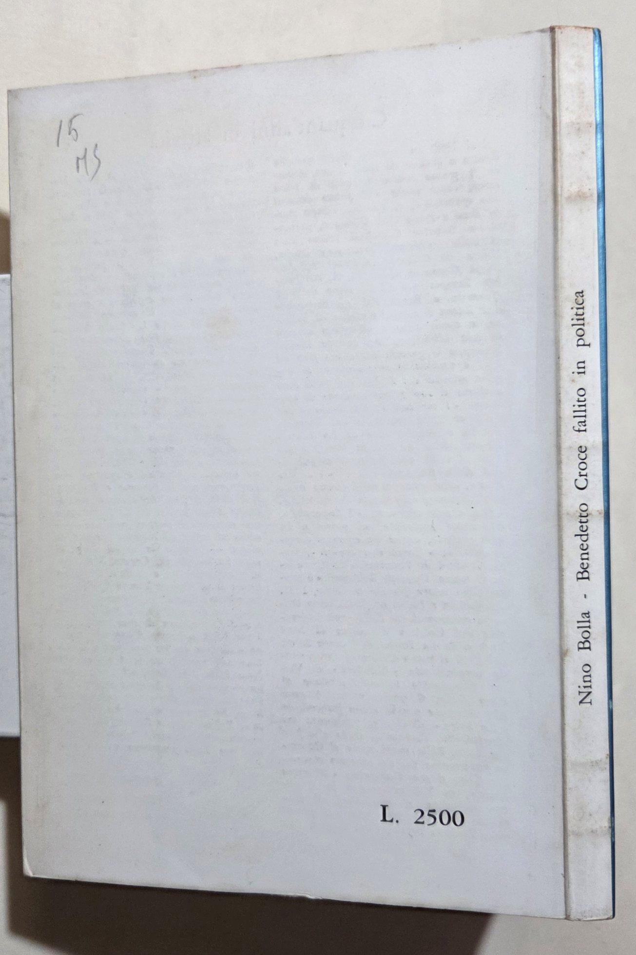 Benedetto Croce fallito in politica - Controdiario