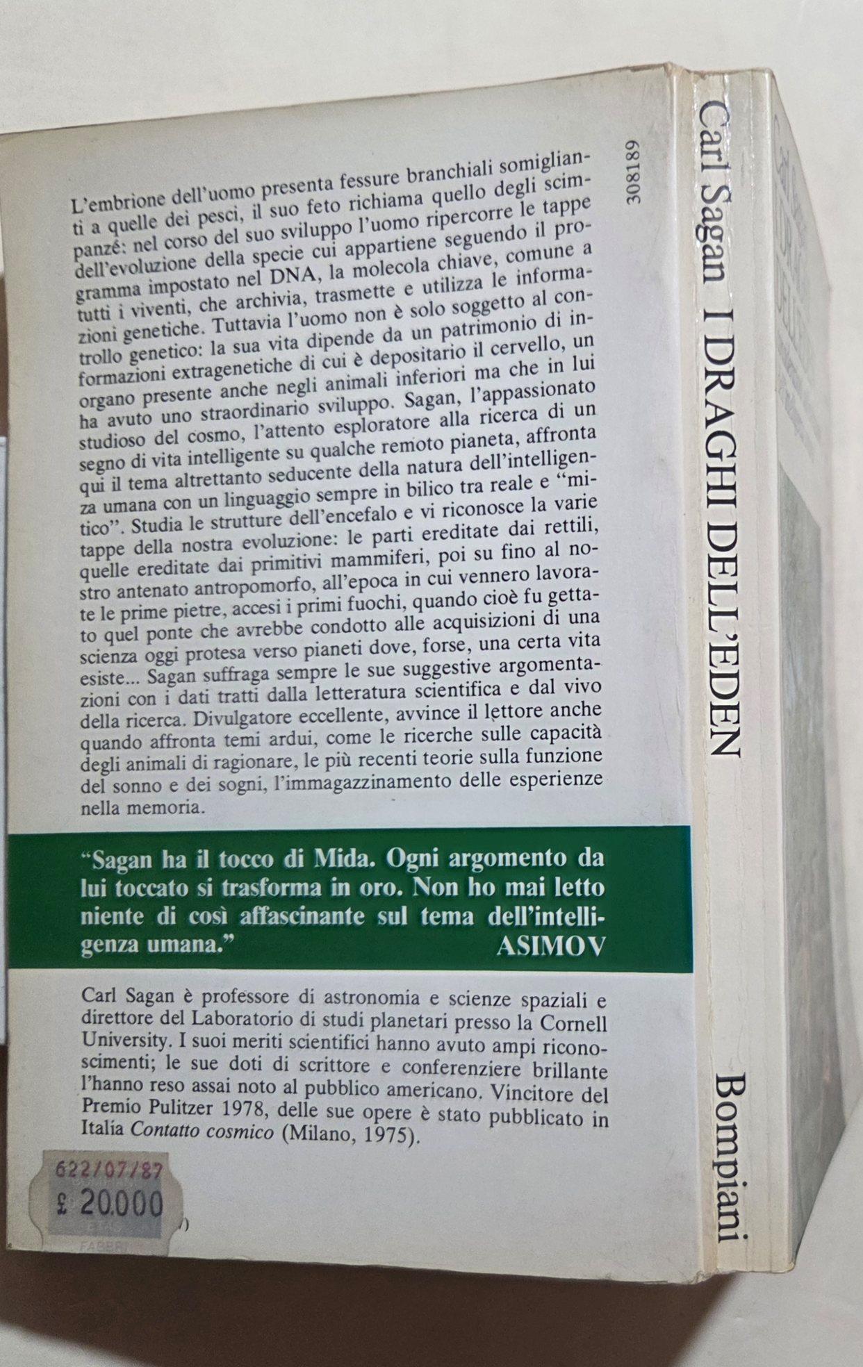 I draghi dell'Eden - Considerazioni sull'evoluzione dell'intelligenza umana