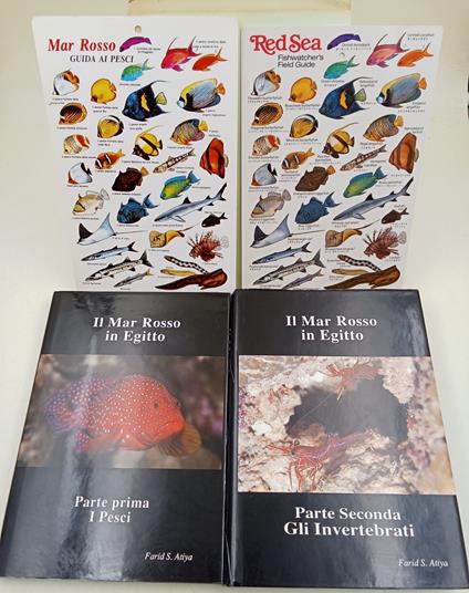 Il Mar Rosso in egitto- 2 voll. Parte prima - I Pesci- Parte seconda- Gli Invertebrati - copertina