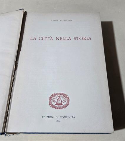 La città nella storia - Lewis Mumford - copertina