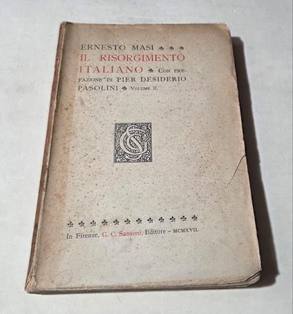 Il Risorgimento italiano - Vol. Iì - Ernesto Masi - copertina