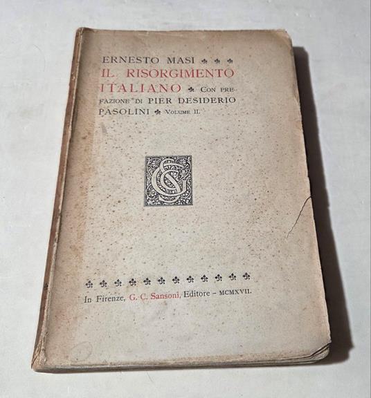 Il Risorgimento italiano - Vol. Iì - Ernesto Masi - copertina