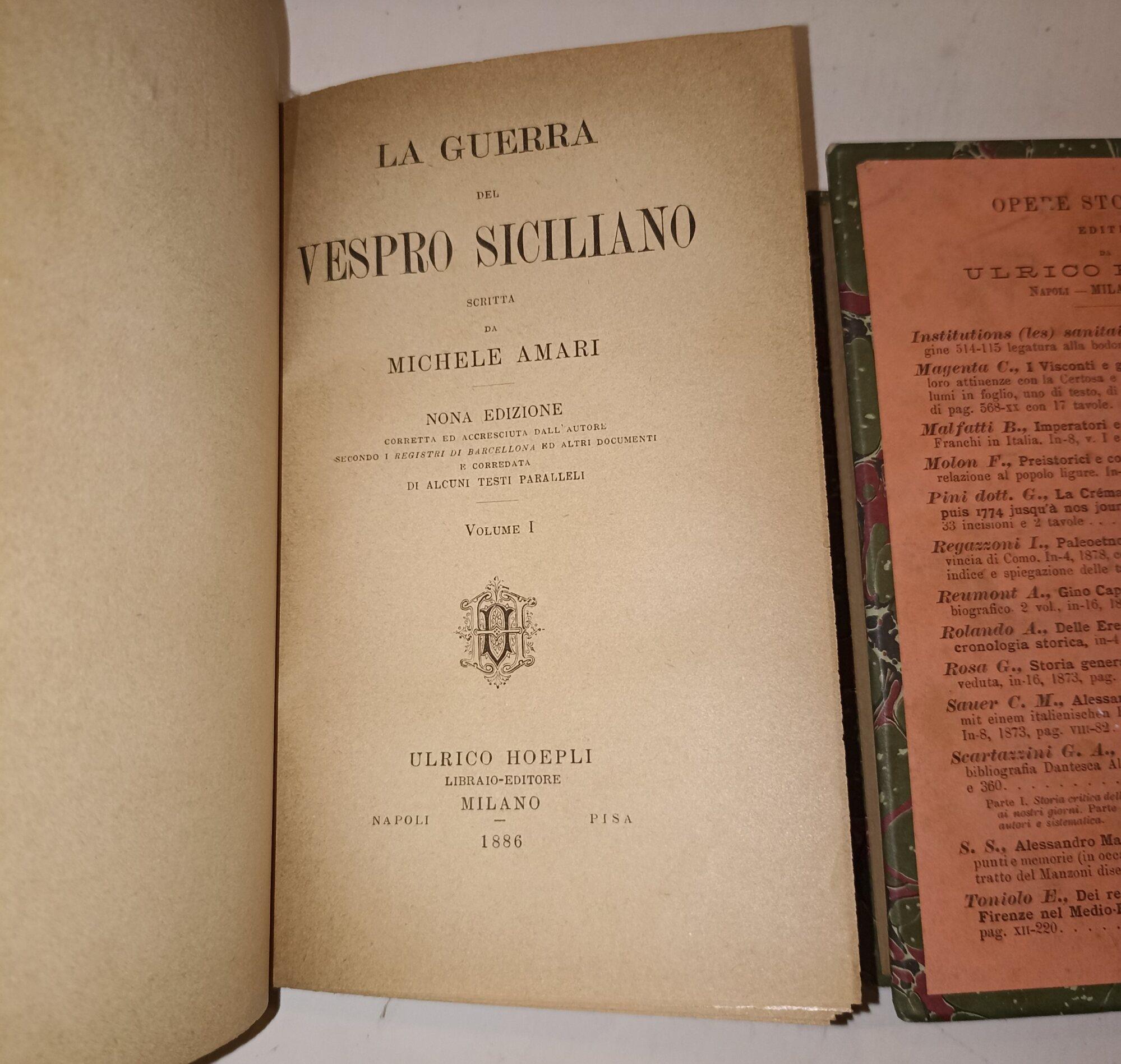 La guerra del vespro siciliano - 3 voll