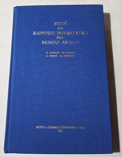 Studi sui rapporti interstatali nel mondo antico - copertina