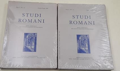Studi Romani - Anno L nn.1-2/ 3-4 - 2 Voll.- completo- 2002 - copertina