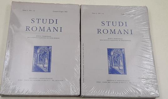 Studi Romani - Anno L nn.1-2/ 3-4 - 2 Voll.- completo- 2002 - copertina