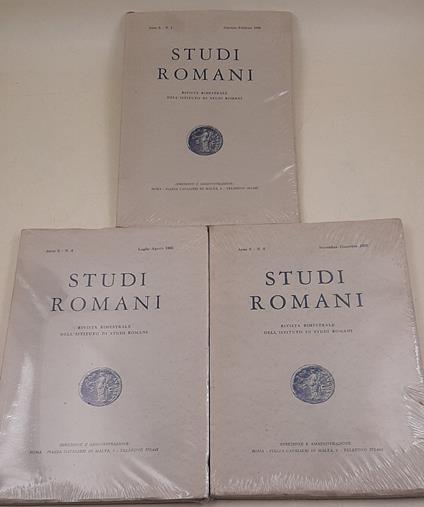 Studi Romani - Anno X nn. 1-4-6 - 3 Voll - copertina