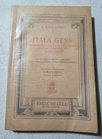 Itala gens - copertina