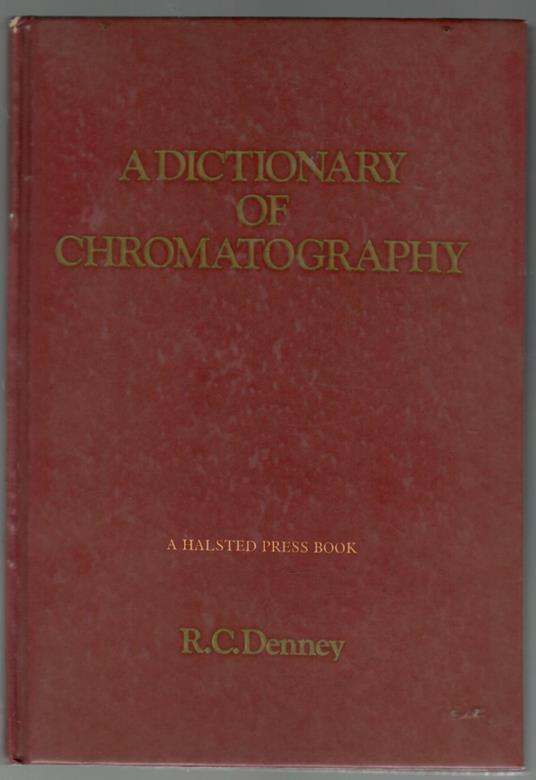 A Dictionary of Chromatography - copertina