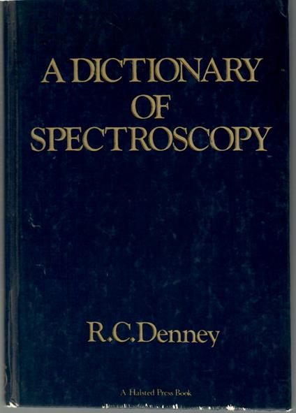 A Dictionary of Spectroscopy - copertina