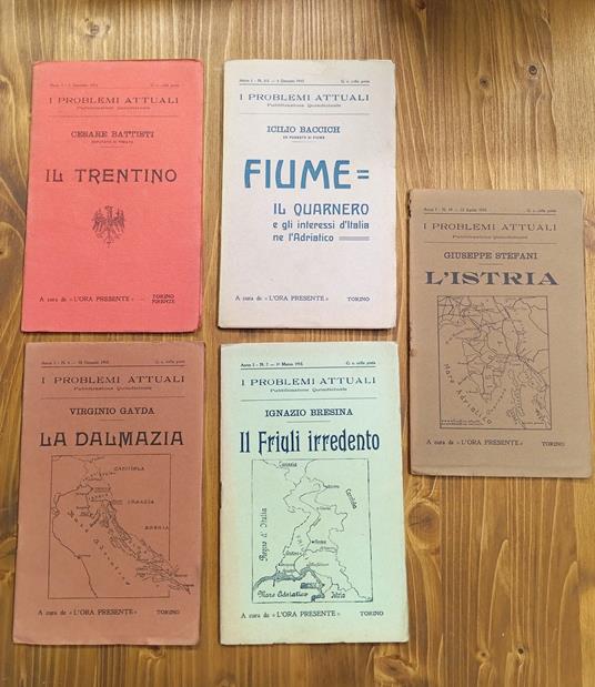 I Problemi Attuali. Pubblicazione quindicinale - Anno I°, nn. 1, 2-3, 4, 7, 10 (1914/1915) - copertina