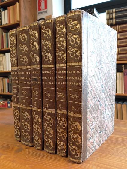 Corso di geografia universale sviluppato in cento lezioni e diviso in tre grandi parti (6 volumi - opera completa) - Francesco Costantino Marmocchi - copertina